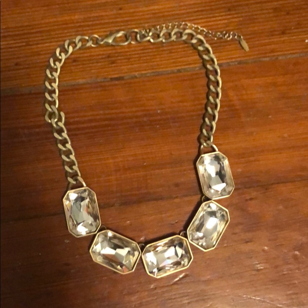 Rhinestone statement necklace